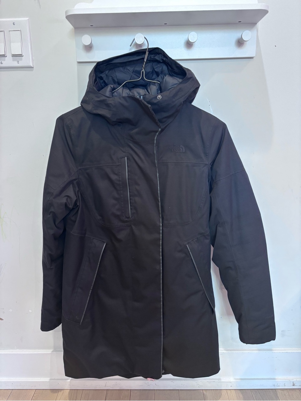 The North Face women’s Black parka